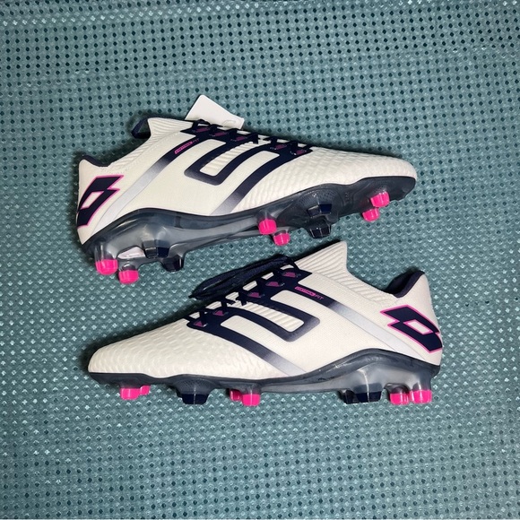 ***NWT*** Lotto Maestro 100 IV Soccer Cleats White & Navy Blue - Picture 6 of 12